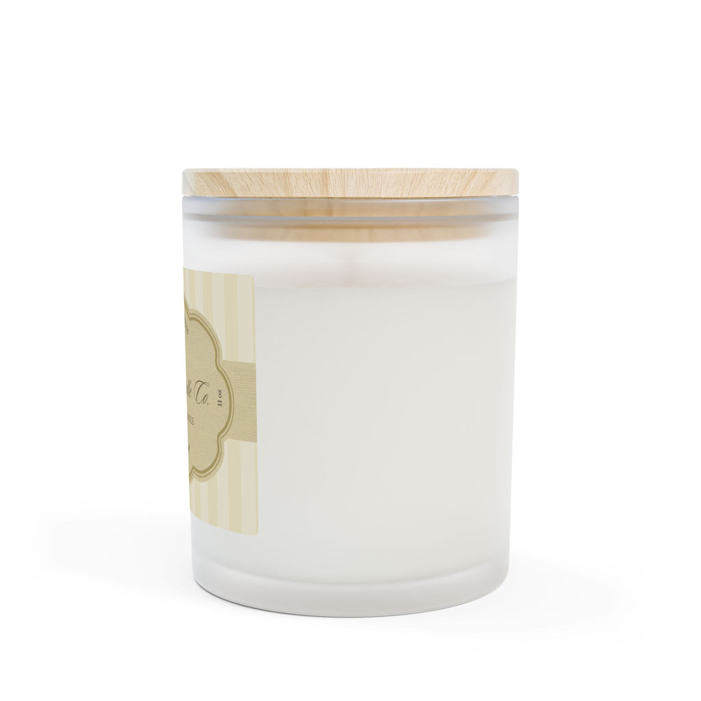 Noiréa Frosted Glass Candle 11oz | Soy Wax, Wooden Lid