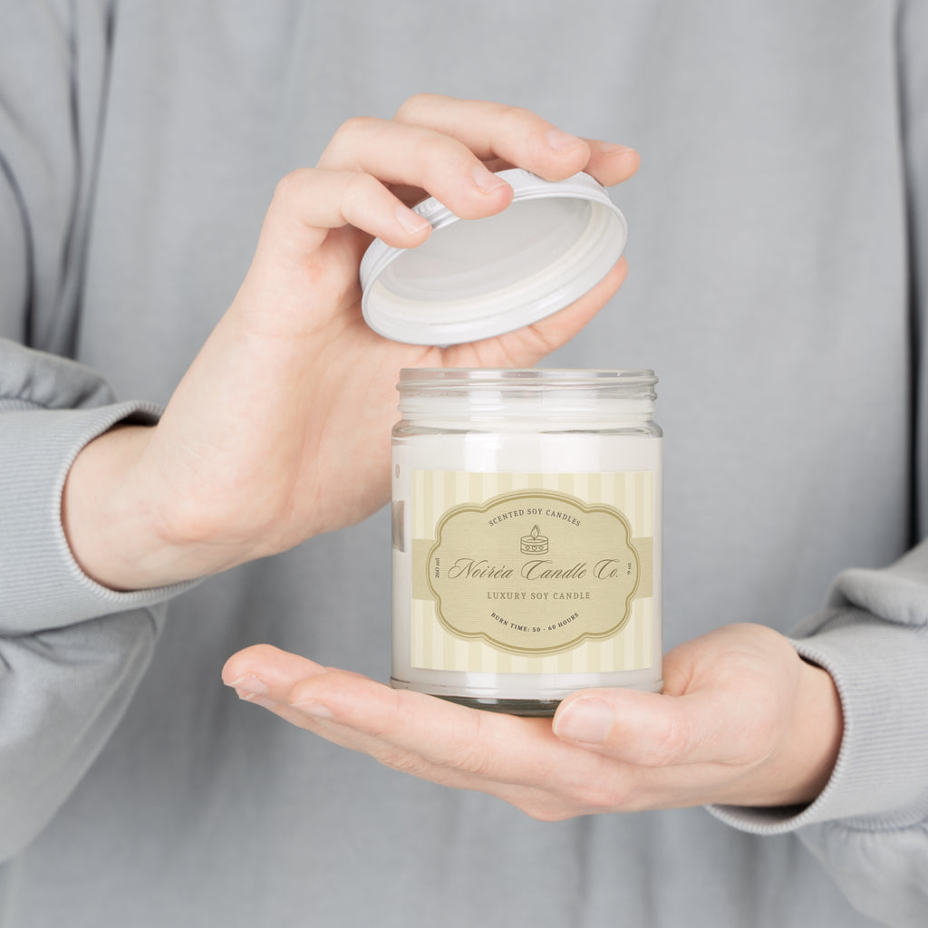 Noiréa Soy Candle 9oz jar | Scented Candle with White Lid