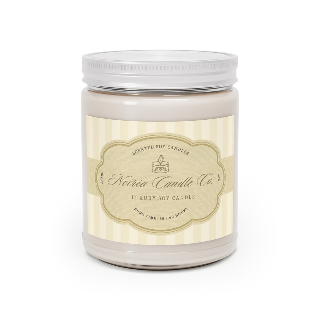Noiréa Soy Candle 9oz jar | Scented Candle with White Lid